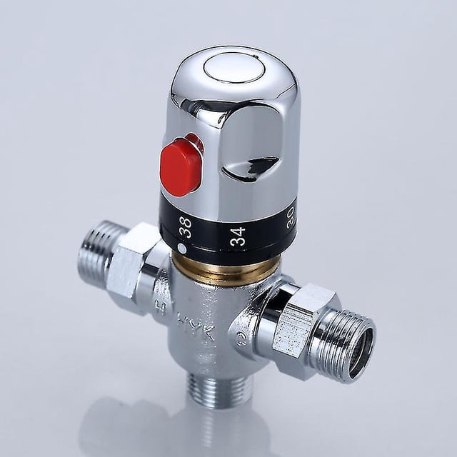 Válvula mezcladora termostática Control de temperatura G1/2quot; Válvula de latón macizo de 3 vías para sistemas de ducha kaili Sencillez