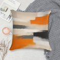 thumbnail image 5 of Orange And Grey Abstract Art Artwork Pillow Covers,Orange And Grey Abstract Art Artwork Throw Pillow Covers 24"×24" ,Living Room Sofa Couch Pillow Covers,Decorative Pillow Covers, 5 of 7