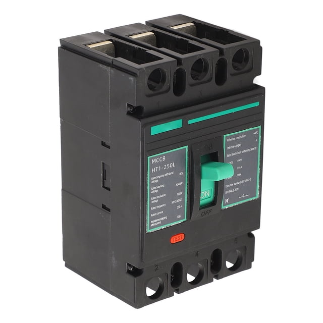 Disyuntor De Caja Moldeada 3P, Aislador De Interruptor De Protección De Circuito De Batería Solar MCCB AC400V 250A