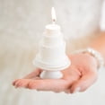 thumbnail image 4 of Weddingstar 8531 Elegant Lace Wedding Cake Candle, 4 of 4