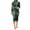 Green, variant on BJUTIR Dresses For Women 3Pcs Crop Top Short Skirt Set With Tropical Print Sheer Mesh Bodycon Long Dress