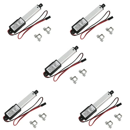 

5X -Linear Actuator 2 Inch Stroke 90N/20.3Lb Speed 9.5mm/S Electric Waterproof Actuator Motor Linear Actuator 12V
