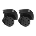 thumbnail image 3 of MERIGLARE 2 Pcs Roues de Remplacement pour Bagages Roues de Valise Universelles à Double Rouleau Pivotantes Petites, 3 of 9