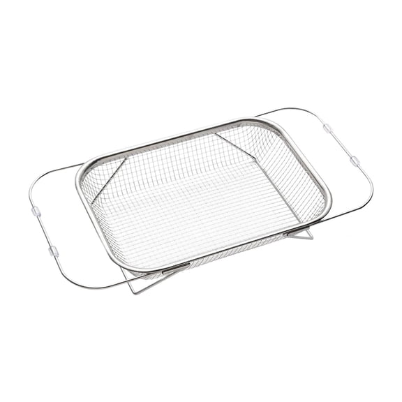 VQPeo Expandable Over the Sink Colander – Adjustable Stainless Steel Sink Strainer Basket for Washing Fruits, Vegetables, and Draining Pasta