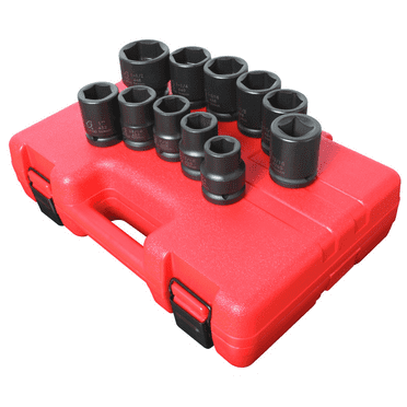 Sunex 4682 11-Piece 3/4" Drive Truck Service Impact Socket Set