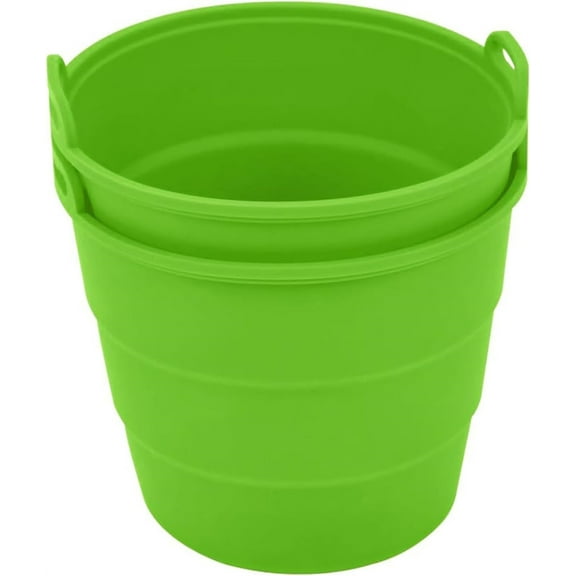 2pcs Reuasble Silicone Grease Bucket Liners,Green Grease Bucket Liners,Reusable Multi-Purpose Grease Bucket Liners for Traeger Grill