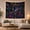 Nebula Frame, variant on Celestial Sun and Crescent Moon Botanical Tapestry Wall Hanging