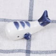 thumbnail image 3 of NIAIZEK Whale-Shaped Chopstick Rests, White Ceramic Set of 6, Kitchen Tableware Accessories, 3 of 5