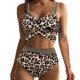 thumbnail image 1 of Gibobby Conjunto de Bikini para Mujer Bikini para mujer Estampado de leopardo Traje de baño de cintura alta Cubierta del vientre Lentejuelas Banda elásti(A,G), 1 of 5