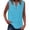 Blue2, variant on Tanghaowl Womens Tops Casual, Women Casual Sleeveless Button Up Blouse Summer Solid Color Tunic Shirt Pairing Jeans Versatile Wear White XXXL