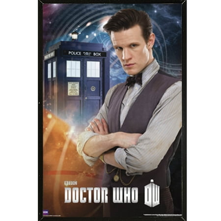 UPC: 0650471662247 | Doctor Who – Matt Smith 11th Doctor Poster in a Black Thin Poster Frame (24×36)