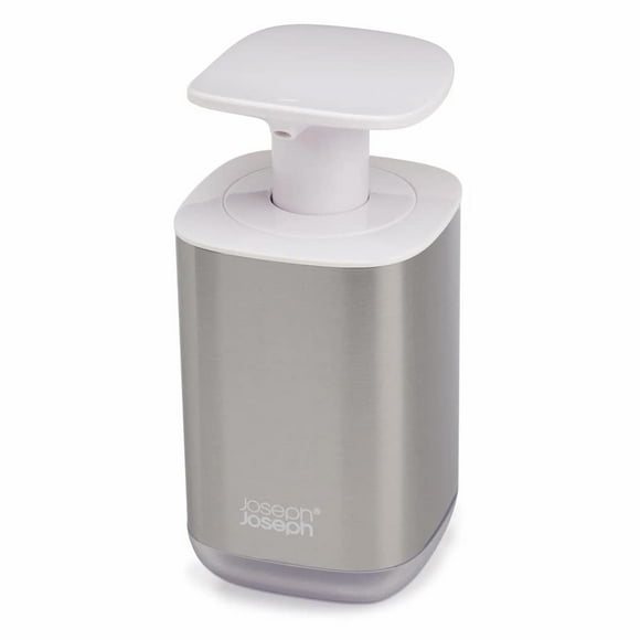 Dispensador de jabón Joseph Joseph Presto de acero inoxidable blanco