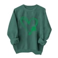 thumbnail image 4 of Diufon St Patricks Day Sweatshirt Women Casual Long Sleeve Crewneck Sweatshirts Graphic Printed Loose Pullover Tops, 4 of 6