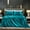 Blue-Green, variant on Taibuwu 4Pcs Satin Sheet Set King Size Ultra Silky Soft Satin King Bed Sheets with Deep Pocket, 1 Fitted Sheet, 1 Flat Sheet , 2 Envelope Closure Pillowcases