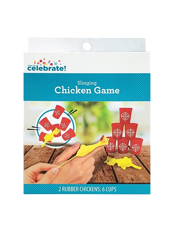 Way to Celebrate Slinging Rubber Chicken Party Game