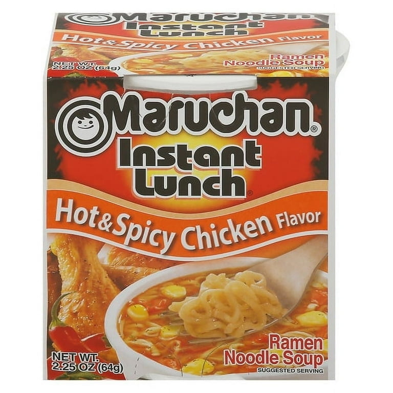 Maruchan Instant Lunch Ramen Noodles Soup Cups Spicy Chicken