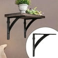 thumbnail image 6 of Dualoai Shelf Bracket Corner Brace Wall Bracket Iron Angle Shelf Bracket in Antique Style for Corner Shelves And Floating Shelves As Decorative And Functional, 6 of 9