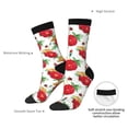 thumbnail image 4 of Cauagu Rose Flowers Print Crew Socks for Women and Men,Adult Athletic Running Socks 1-Pair Sports Socks Work Gear Socks with Moisture Wicking, 4 of 6