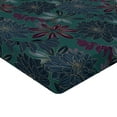 thumbnail image 4 of Ambesonne Dahlia Flowers Fitted Sheet, Floral Scene Jungle, Full Size, Teal Plum Dark Lavender, 4 of 5