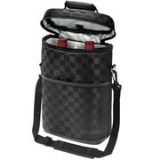 OPUX 2 Bottle Wine Carrier Tote, Insulated Leakproof Wine Cooler Bag, Wine Travel Bag Tote for Picnic BYOB Beach, Portable Wine Bottle Carrying Case, Gift for Wine Lover Women Men Christmas