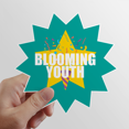 thumbnail image 1 of Youth Youth Vitality Creation Sun Vinyl Sticker Luggage Graffiti Flower Decal, 1 of 3