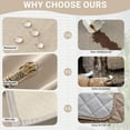 thumbnail image 5 of Lovote 100% Waterproof Couch Cover Nonslip Slipcover Anti-scratch Sofa Cover for Pet Furniture Protect Home Decor (Beige, 83'' x 134''), 5 of 10