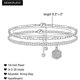 thumbnail image 2 of Initial Ankle Bracelets for Women, 14K Gold Plated Double Layered Initial Anklets Jewelry for Women Teen - -, 2 of 4