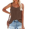 thumbnail image 2 of BLVB Camisole Tops for Women Scoop Neck Adjustable Spaghetti Strap Casual Basic Tank Tops Shirt Summer Clothes, 2 of 7