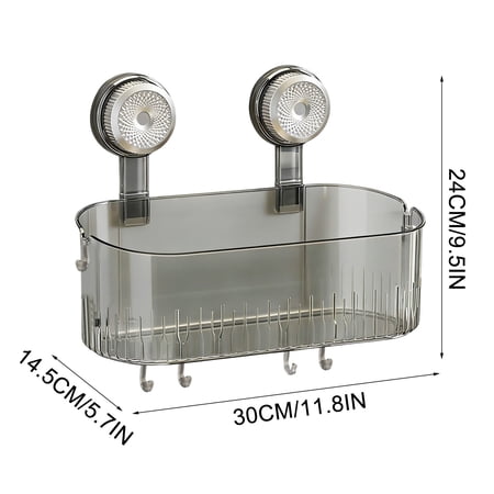 Suction Cup Hooks for Shower No-Drill Bathroom Suction Storage Box 2026 Portable Wall Mounted Organizer Suction Cup Shower Caddy Removable Clear Acrylic Basket Suction Cup Hooks for Shower No-Drill Bathroom Suction Storage Box 2026 Portable Wall Mounted Organizer Suction Cup Shower Caddy Removable Clear Acrylic Basket