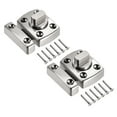 thumbnail image 1 of Uxcell Rotate Bolt Latch, 1" Zinc Alloy Security Door Slide Lock, 2 Pack (Silver), 1 of 5