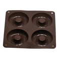 thumbnail image 1 of 4 Grid Mold Chocolate Desert Handmade Baking Tools Cake Fondant Decoration Making Donut Mould Pancake Muffins Kitchen Coffee Color, 1 of 9