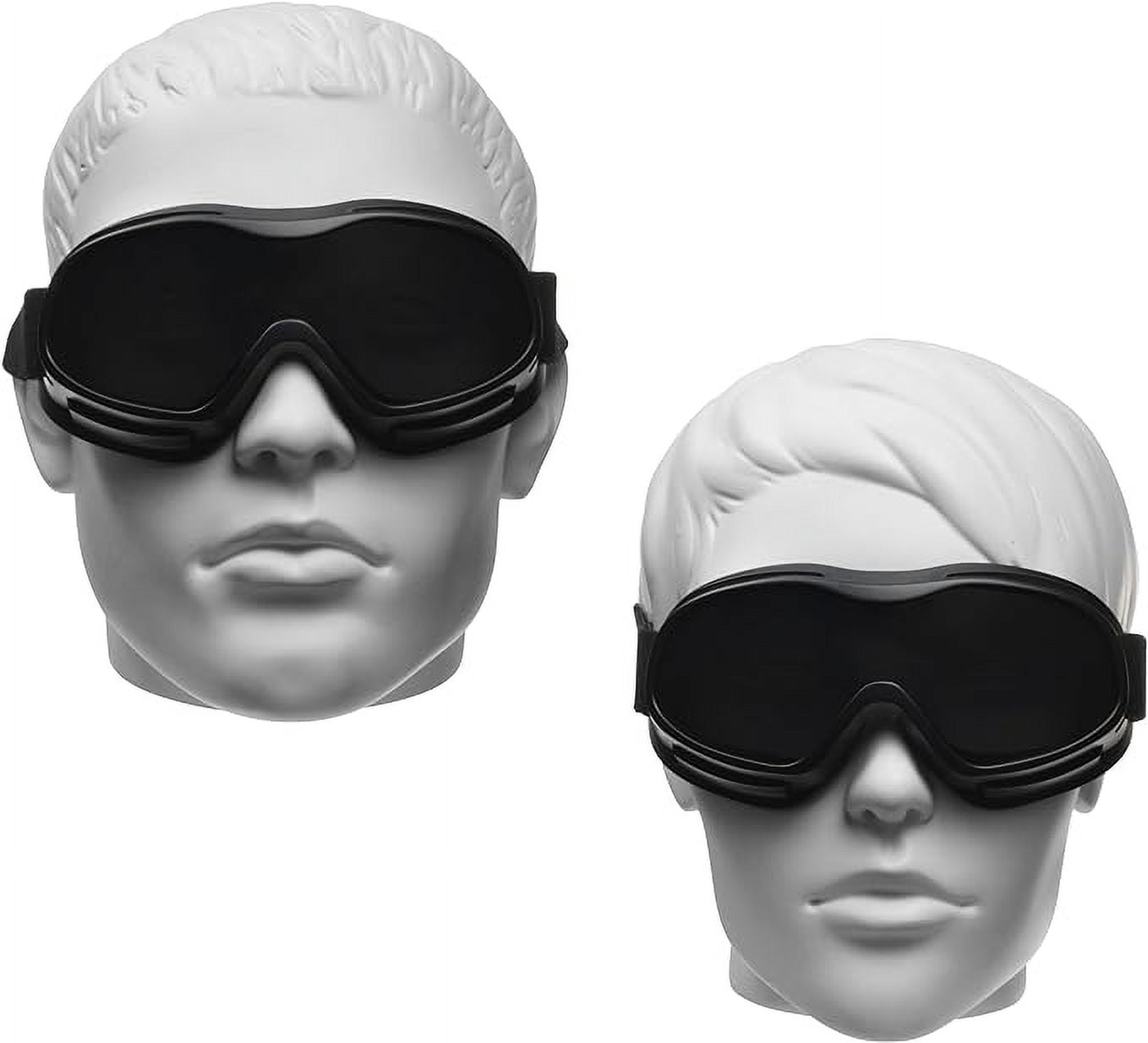 Motorcycle Goggles Over Glasses with Safety Polycarbonate Lenses. Free Extra Large Microfiber Cleaning Case Included