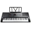 61 Key 110v Full Size Electronic Piano Music Electric Keyboard LCD Display USB Input MP3 Black