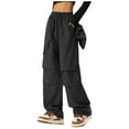 thumbnail image 1 of Salopette à Jambe Grand pour Femme à Séchage Rapide - Taille Élastique, Multiples Poches, Imperméable - Pantalon de Randonnée Extérieur, 1 of 3