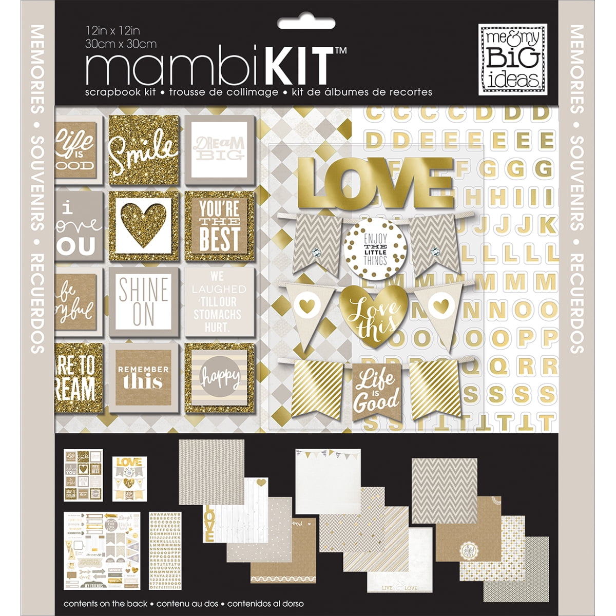 Me & My Big Ideas Page Kit 12'X12'-Memories