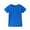 Blue, variant on BRGZLK Kids Summer New Shirts Girls Trendy Solid Short Sleeve T-Shirts Loose Round Neck Tops With Cute Heart-Shaped Pocket Green 9-10 Years