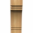 thumbnail image 2 of 3 1/2"W x 6"D x 10"H Pescadero Smooth Corbel, Western Red Cedar, 2 of 9