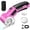 Pink, variant on DaPlug Cordless Electric Scissors, 4V Rechargeable Cardboard Box Cutter with Safety Lock & LED Light, Power Rotary Cutter for Fabric Carpet Leather