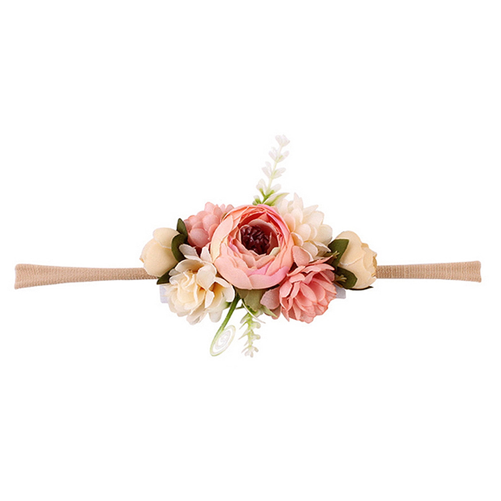 baby flower garland headband