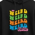 thumbnail image 3 of Barbie The Movie - Weird Stack - Juniors Cropped Pullover Hoodie, 3 of 5
