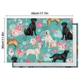 thumbnail image 6 of Labrador Dogs with Pioneer Flower Summer Placemats Table Placemats Set Of 4-Linen Kitchen Washable Placemats Table Mats 12x18 Inch Non-Slip Heat Resistant, 6 of 6