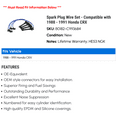 thumbnail image 2 of Spark Plug Wire Set - Compatible with 1988 - 1991 Honda CRX 1989 1990, 2 of 2