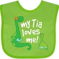 thumbnail image 3 of Inktastic My Tia Loves Me Nephew Boys Baby Bib, 3 of 4