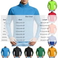 thumbnail image 2 of USNSM (M-5XL) Big and Tall Men's Full Zip Athletic Jacket Mock Neck Color Block Long Sleeve Fall Jackets With Pockets for Hiking Blue M, 2 of 7