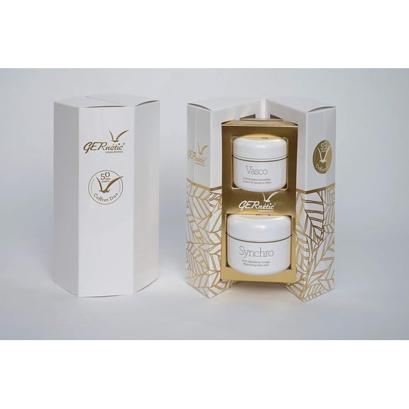 Gernetic Synchro Regulating Face Cream 50 ml   Gernetic Vasco Cream for Sensitive Skin 30 ml – Skincare Set