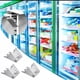 thumbnail image 4 of 12 Uds. Clip para refrigerador de acero inoxidable 304, Clip plateado para estantes de refrigerador, Clips de soporte para estante de refrigerador, 4 of 5