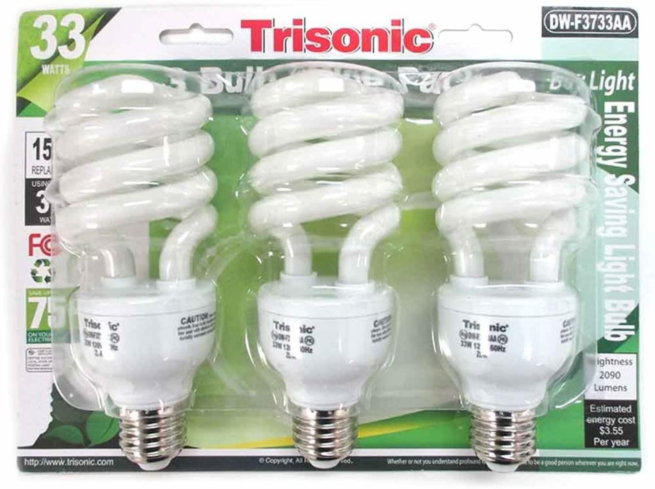 Day Light Bulb 33 W Trisonic 3 bulbs 