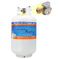 thumbnail image 1 of Tanque de propano Flame King YSN330 de acero de 30 libras con manómetro blanco, 1 of 9