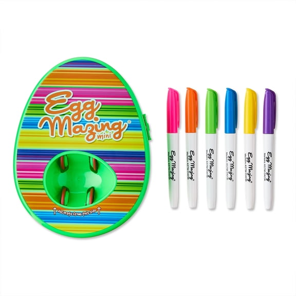 The Mini Eggmazing Easter Egg Decorating Art & Craft Kit, for Child Ages 3 , Green