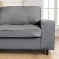 thumbnail image 2 of Mjkone 88"W Modern 3-Seater Sofa with Upholstered Cushion for Living Room,Dark Grey, 2 of 8